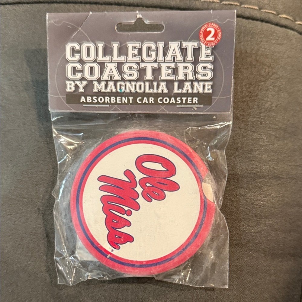 Magnolia Lane Ole Miss Collegiate Coasters